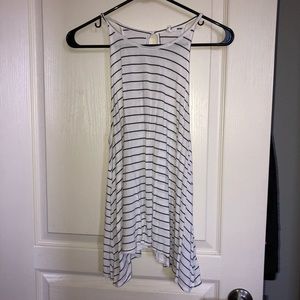 Rip curl high neck stripped tank